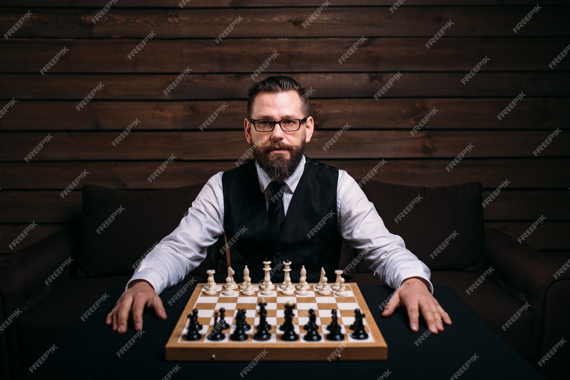 Man playing chess against computer Stock Photo by ©STYLEPICS 11294363