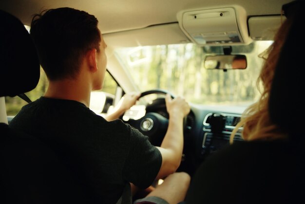 male portrait summer driving