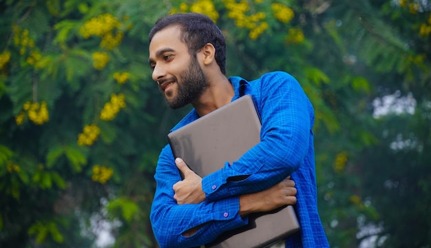 Male student with laptop images