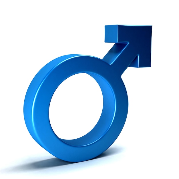 Male Symbol 3D Rendering Illustration