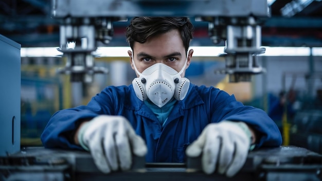 Male worker at a factory