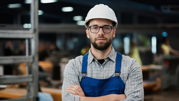 Male worker wearing work clothes