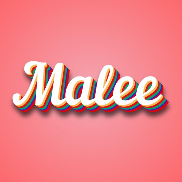 Photo malee text effect photo image cool