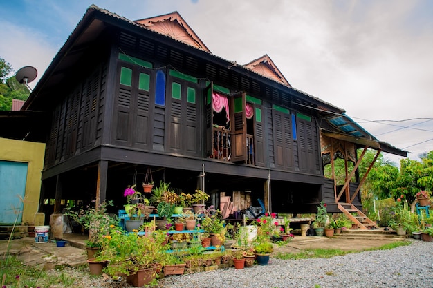 Maleisische traditionele stijl in Maleisisch dorp