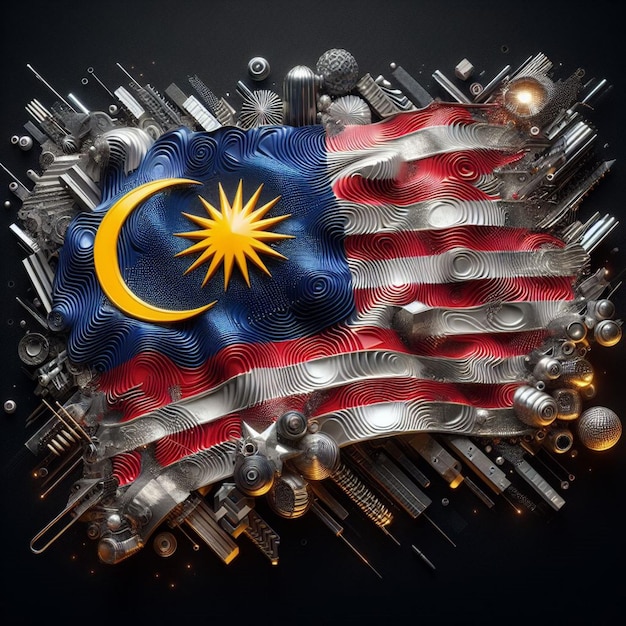 Maleisische vlag erfenis ter ere van het blijvende symbool van de rijke culturele diversiteit van Maleisië