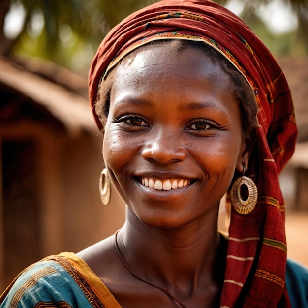 Photo mali woman from mali typical national citizen