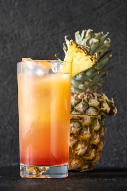 Malibu zonsondergangcocktail