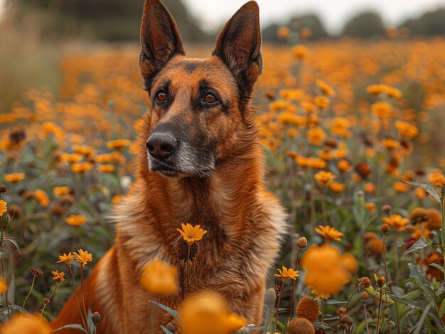 マリノイ犬は自然の中で 生成的なAI