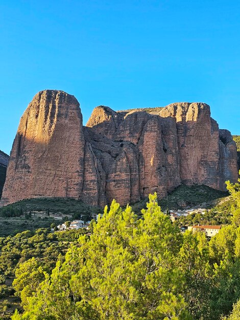 The mallos of Riglos in the province of Huesca