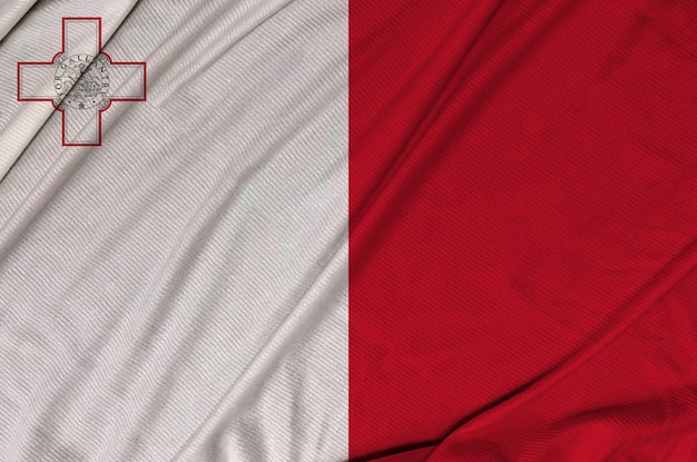 Malta realistische 3d getextureerde wapperende vlag