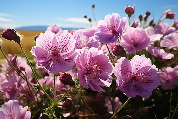 Malva Fiori di Malva Mauve Flower Beauty