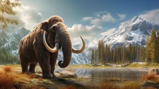 Premium AI Image | Mammoth