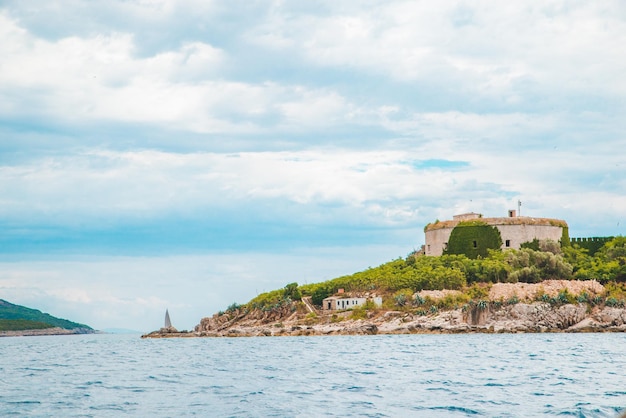 Mamula fortes at island in montenegro