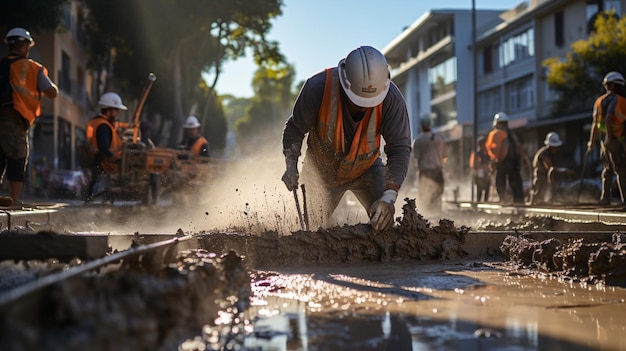 man aan het werk in de werkplaats