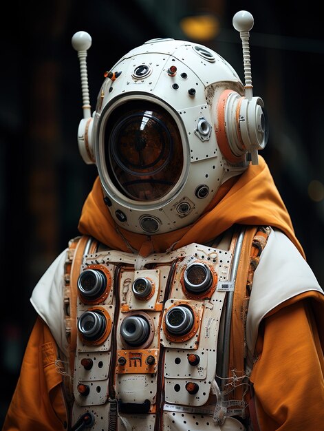 Photo a man in an astronaut suit with the word  im a  on the front