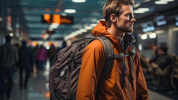 Foto man backpacker reiziger reiziger backpackers reiziger eenzame reiziger