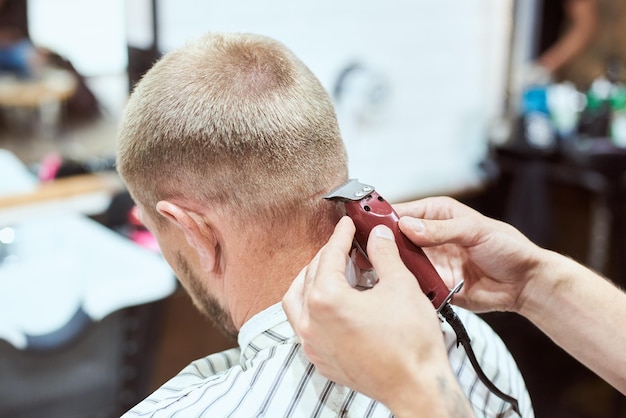 Man at the barber shop