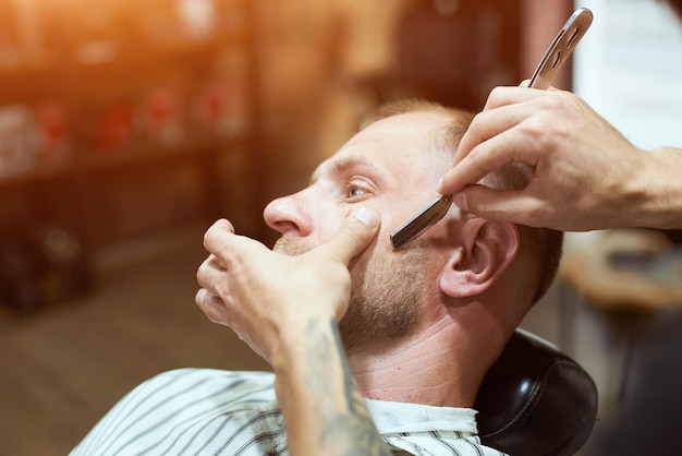 Man at the barber shop