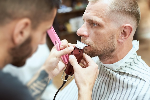 Man at the barber shop