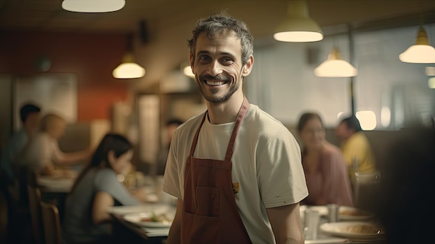 Man bereiden van voedsel in de keuken met andere mensen Pascha