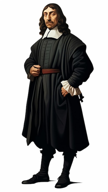 a man in a black robe and a hat