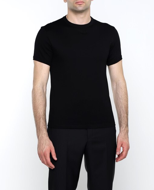 Photo man in black t shirt