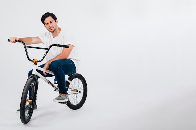 Man on bmx bike