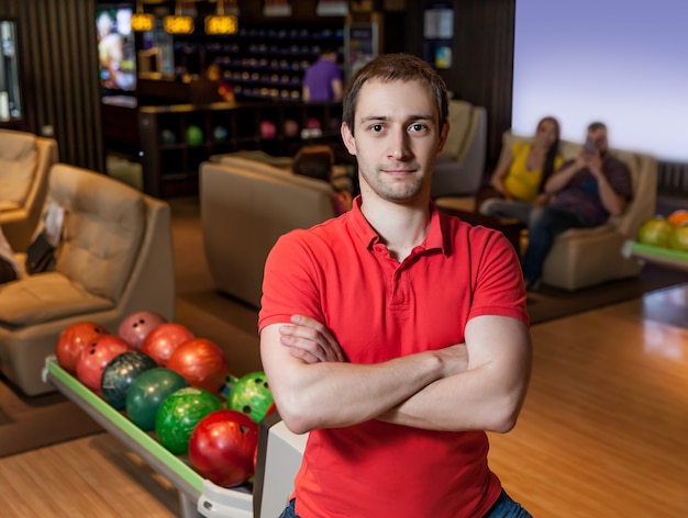 Man in bowling