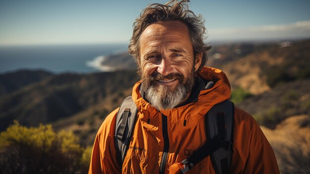 man buiten HD 8k behang Stock Fotografisch beeld