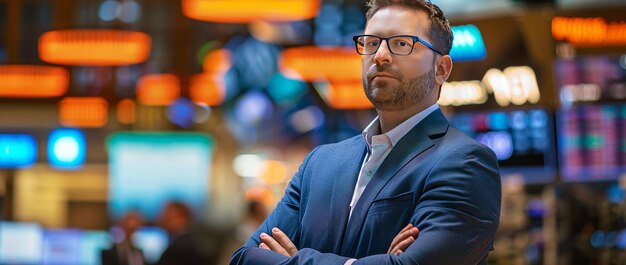 Photo man in a business suit businessman