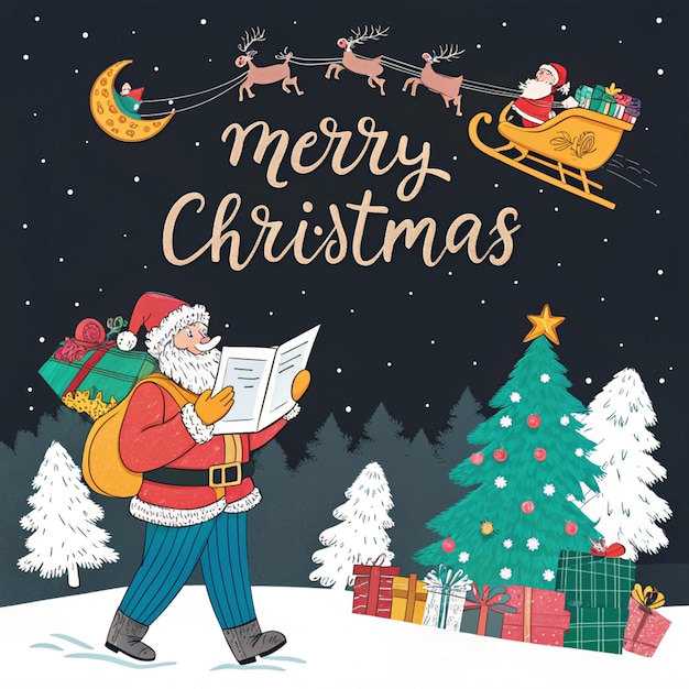 a man carrying a bag of presents is carrying a bag of presents