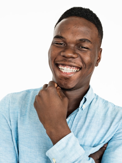 Man Cheerful Studio Portrait Concept