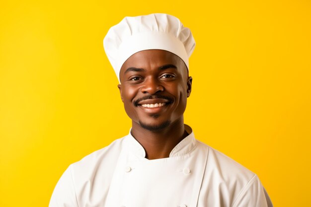 Man in chefs hat smiling for picture
