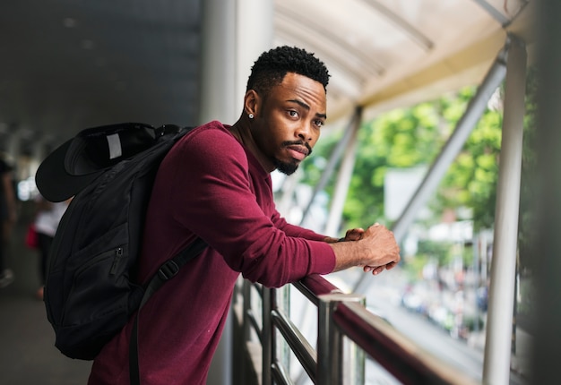 A man in the city fashion shoot