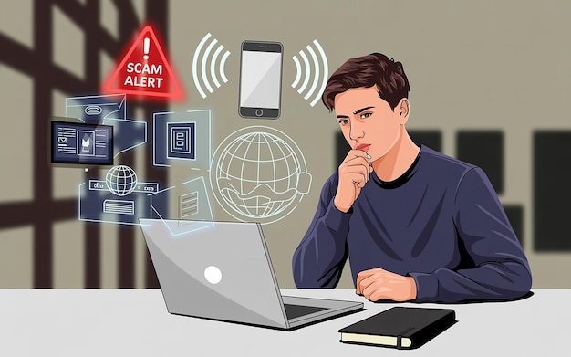 Man Considering a Scam Alert
