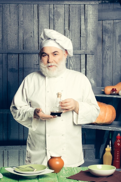 Man cook preparing food