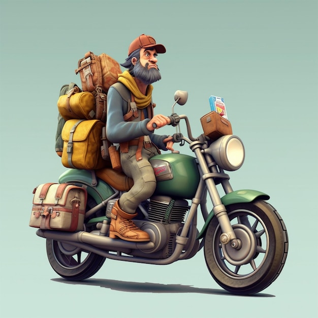 мужчина-курьер на скутере доставляет еду по улицам города с доставкой горячей еды на вынос