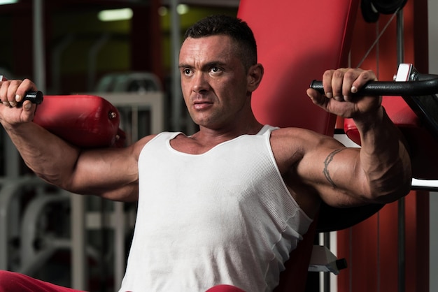 Man Doing Shoulder Exercises