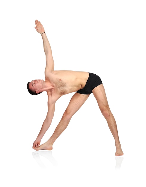 Man doing yoga