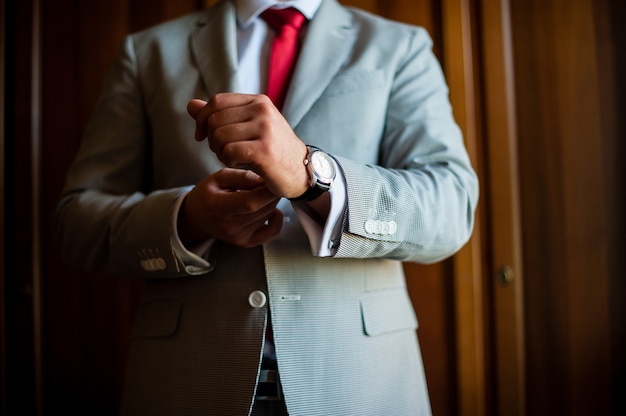 Man dress watches, jacket. business