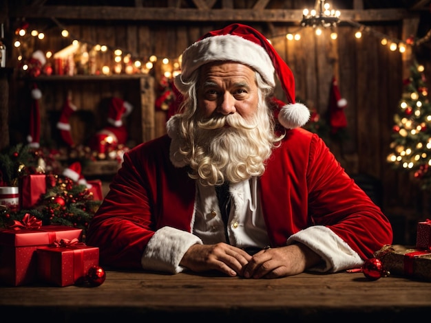 Man dressed as santa claus