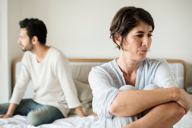 Man en vrouw hebben ruzie