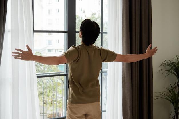 Man Enjoying Sunlight