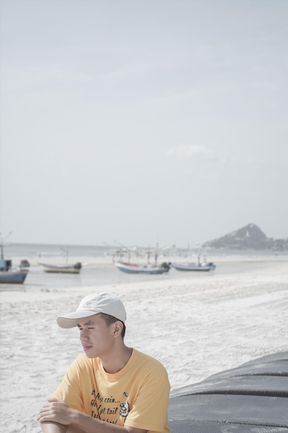 man going to sea