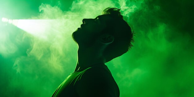 Man in Green Smoke