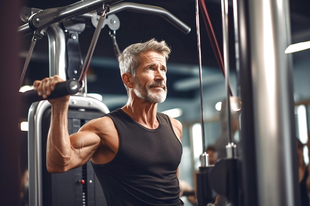 A man in gym