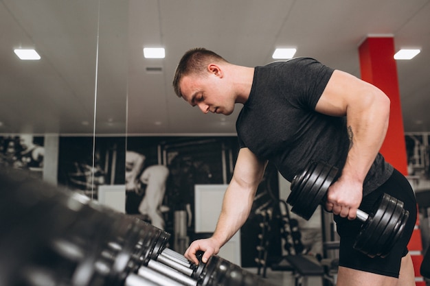 Man in gym