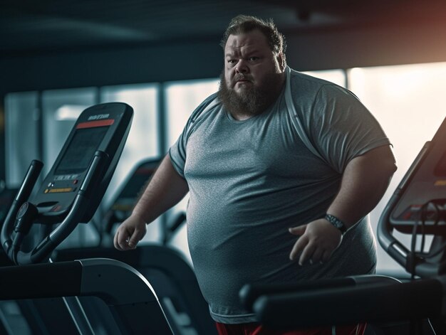 Photo man at the gym