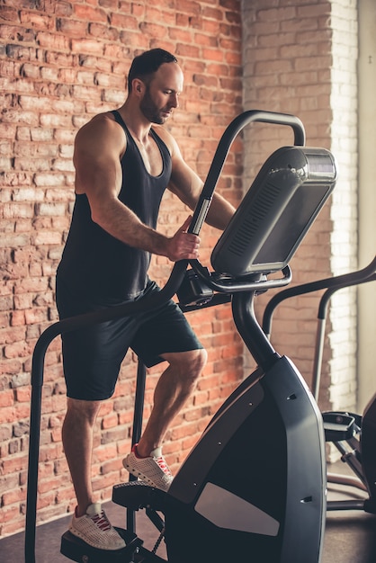 Man at the gym