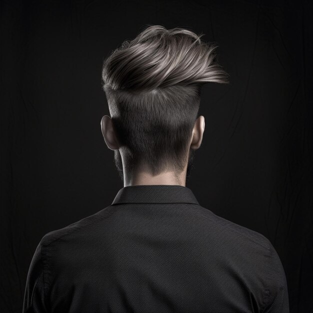 man hair style from back side